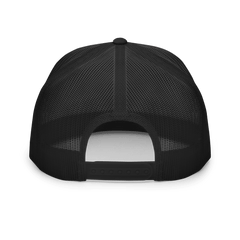 5 Panel Black Trucker Hat image 6