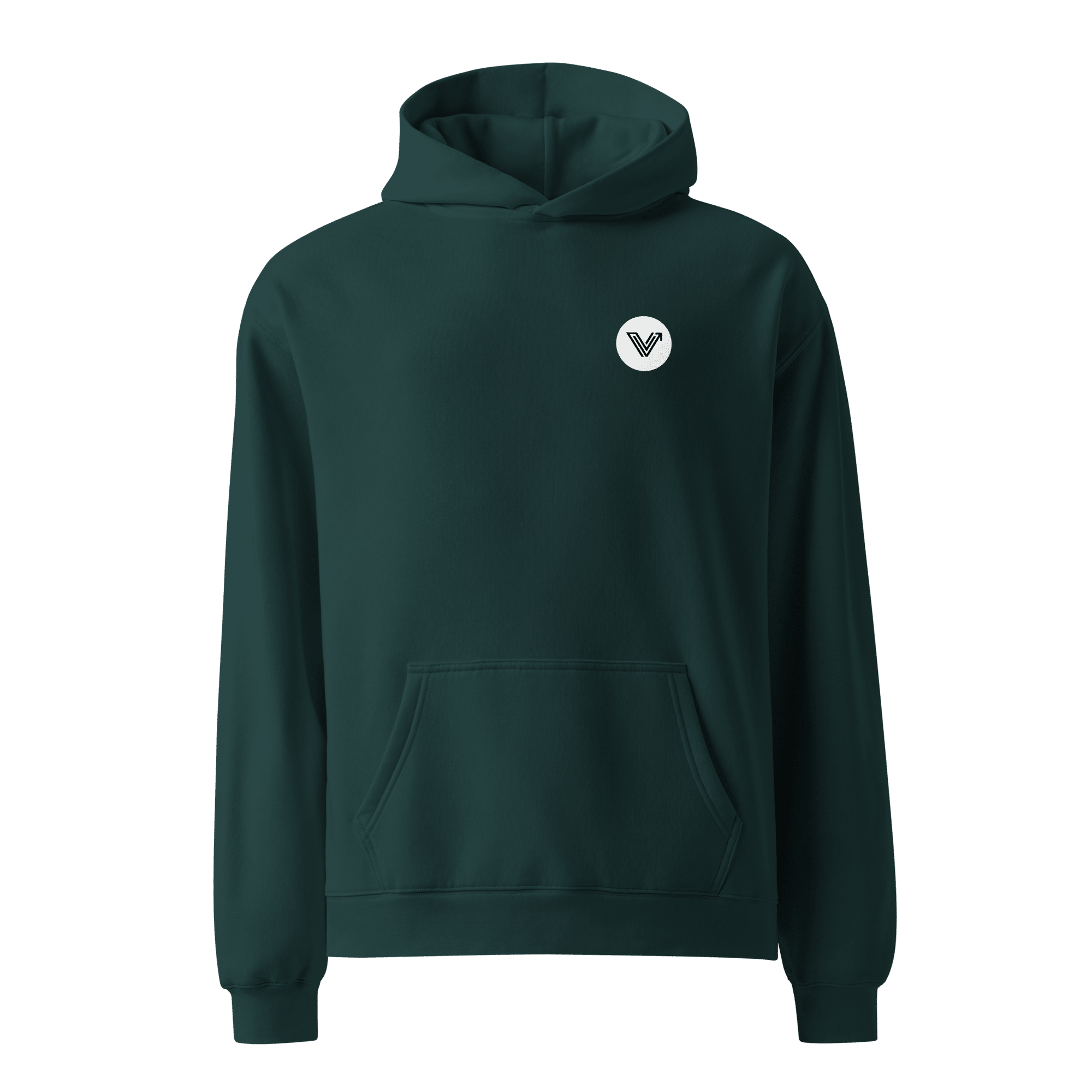Long Oversized Hoodie - Circle Logo image 7