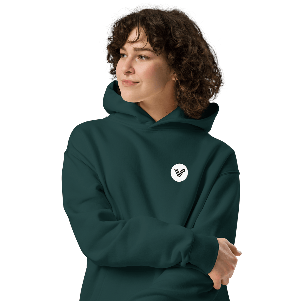 Long Oversized Hoodie - Circle Logo image 10