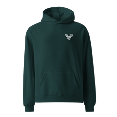 Long Oversized Hoodie - V Logo image 2