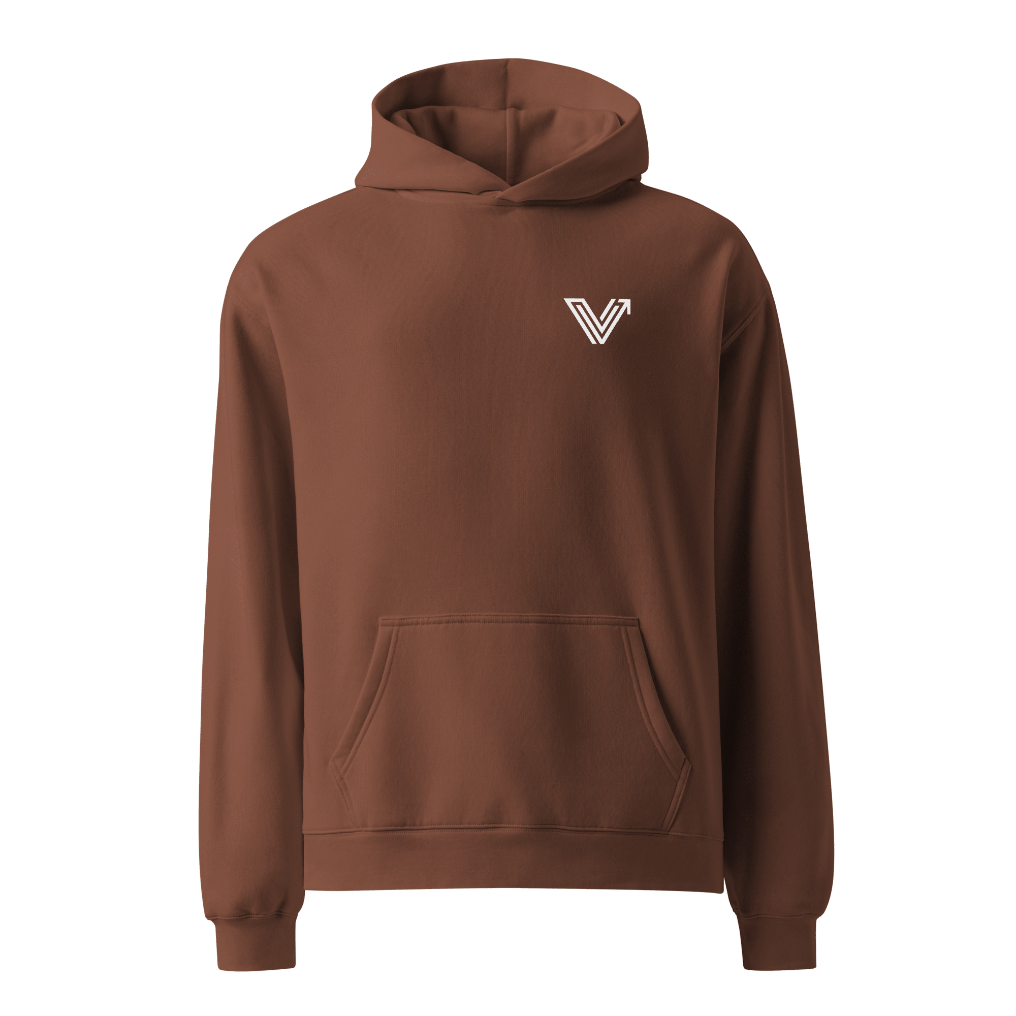 Long Oversized Hoodie - V Logo image 5