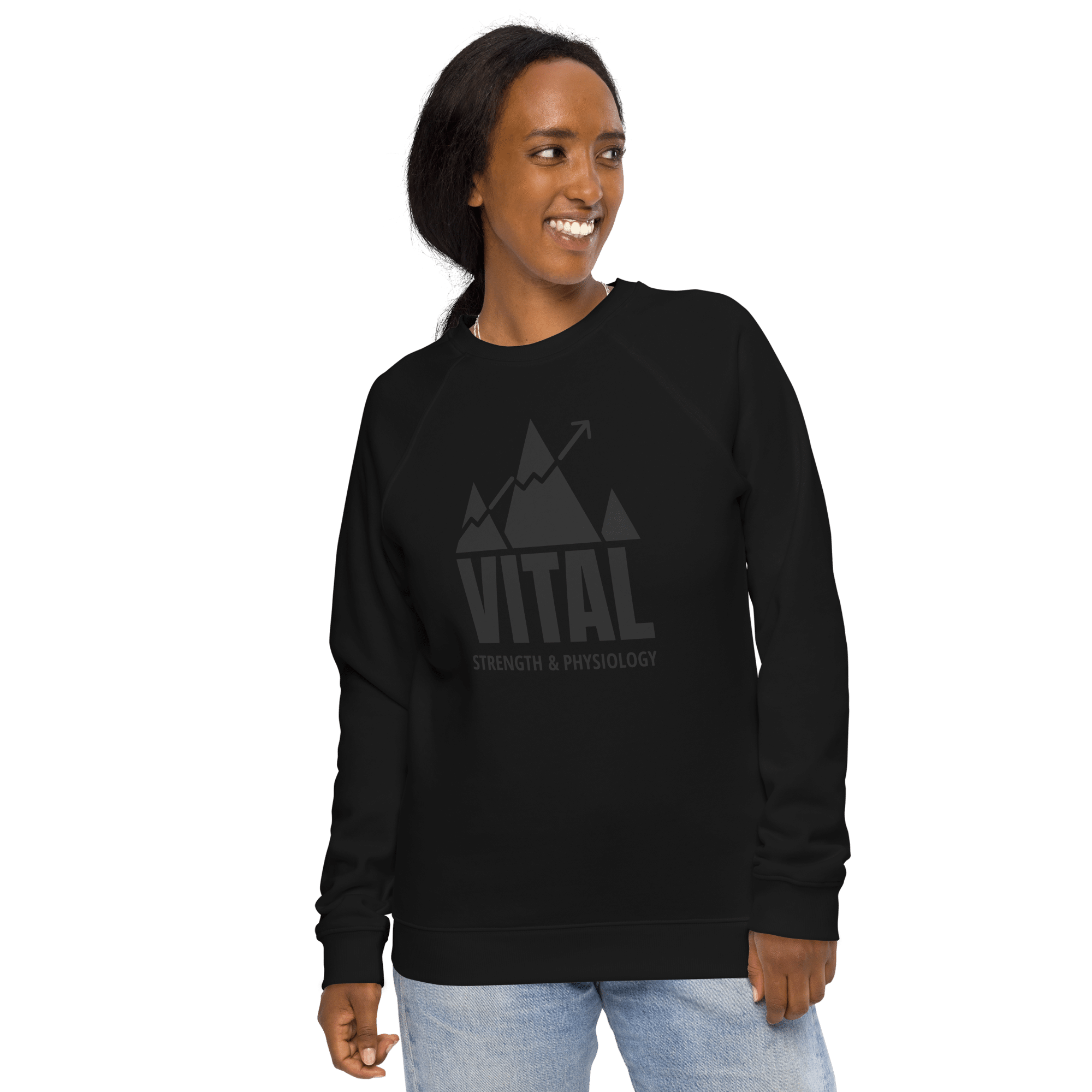 Unisex Black on Black Crewneck image 4