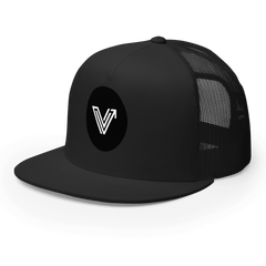 5 Panel Black Trucker Hat image 5