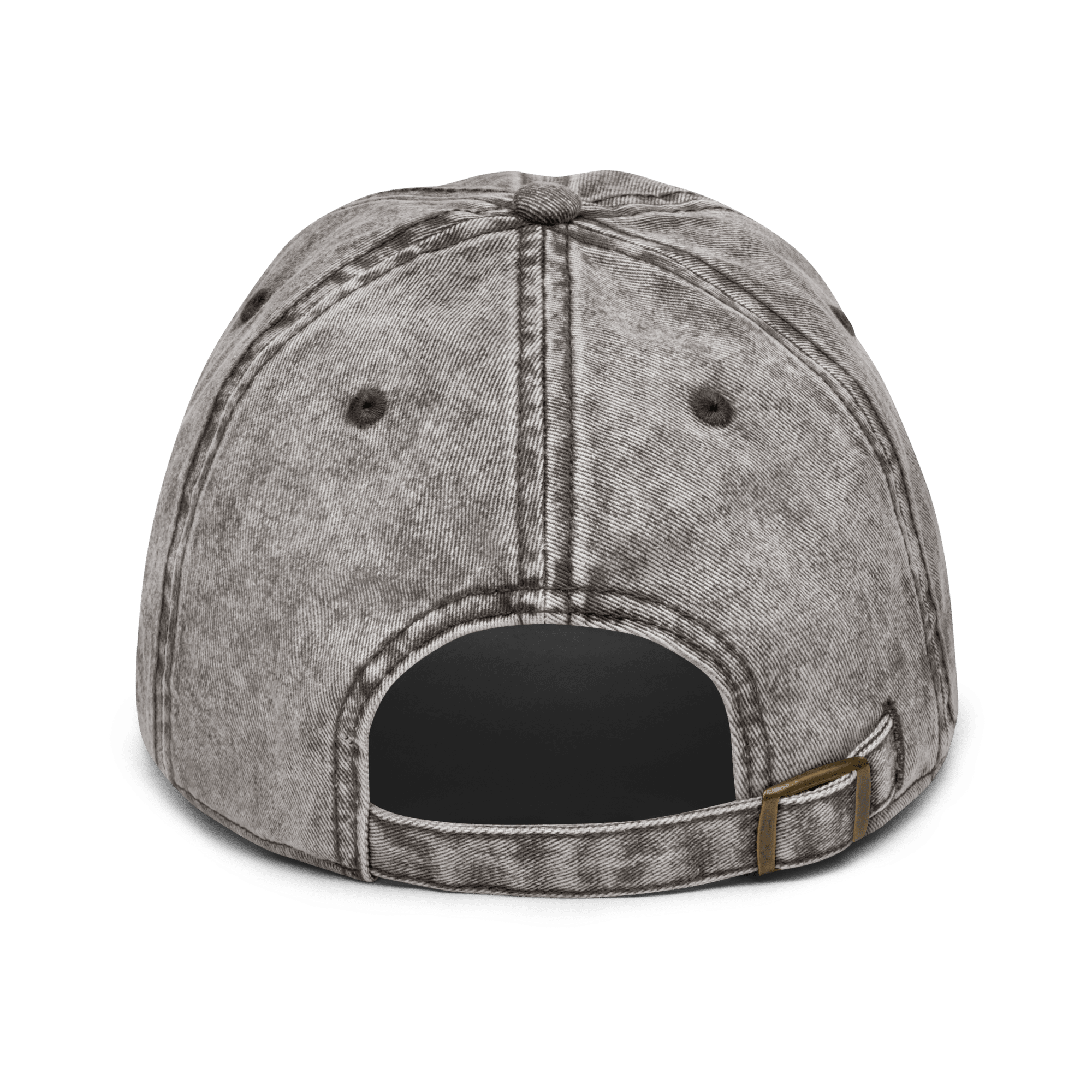 Vintage Cotton Dad Cap with Brass Buckle and Snap image 7