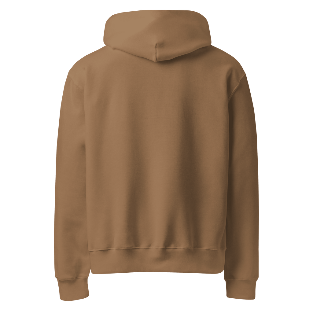 Brown Oversized Heavyweight Hoodie image 3