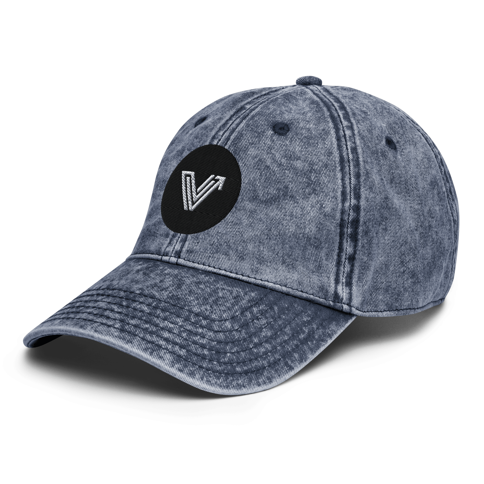 Vintage Cotton Dad Cap with Brass Buckle and Snap image 5