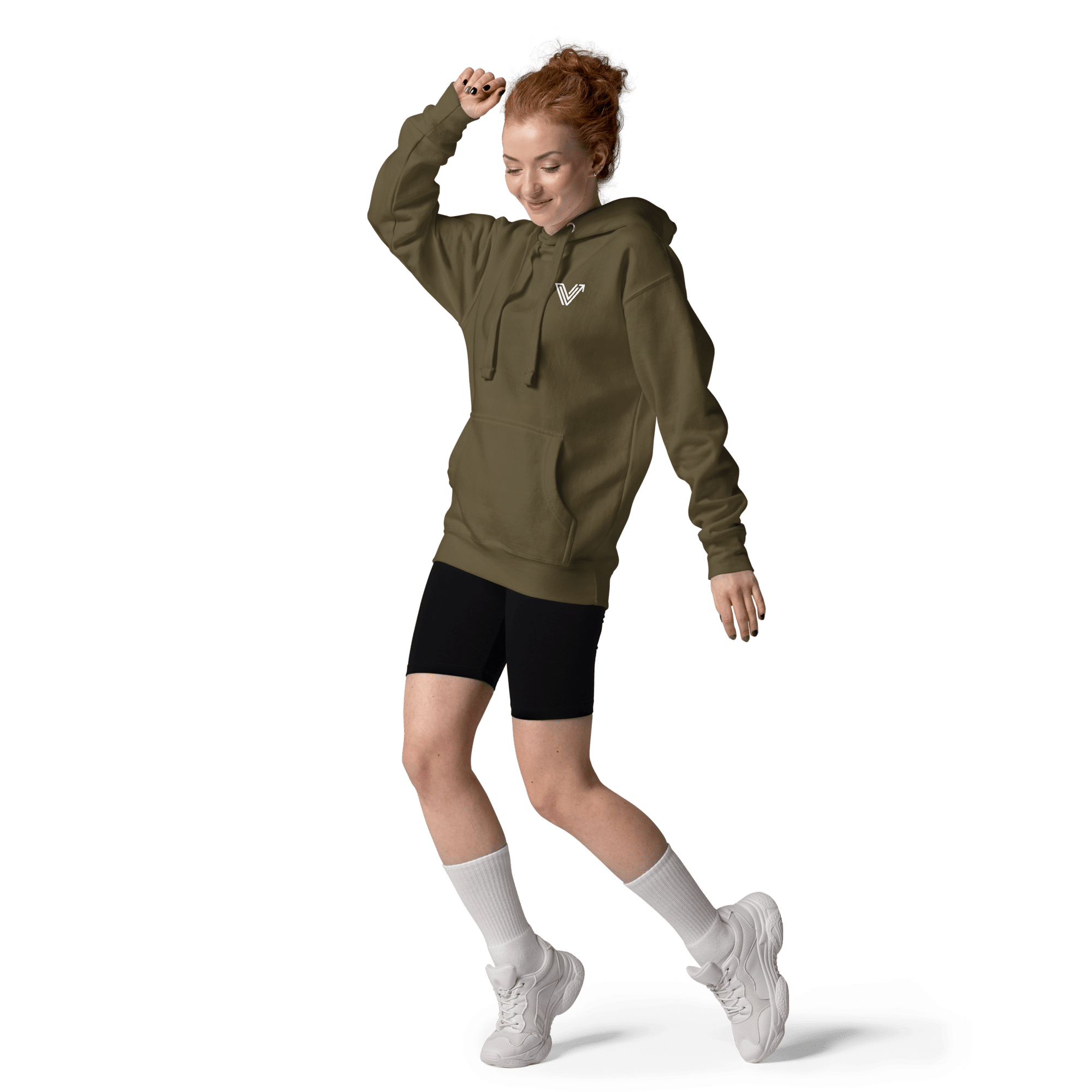 Olive Unisex Drawstring Hoodie image 1