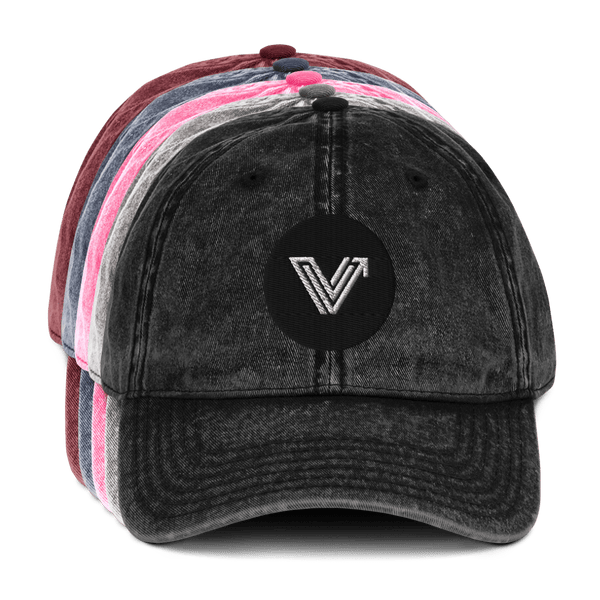 Vintage Cotton Dad Cap with Brass Buckle and Snap