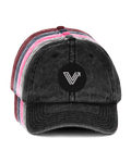 Vintage Cotton Dad Cap with Brass Buckle and Snap image 0