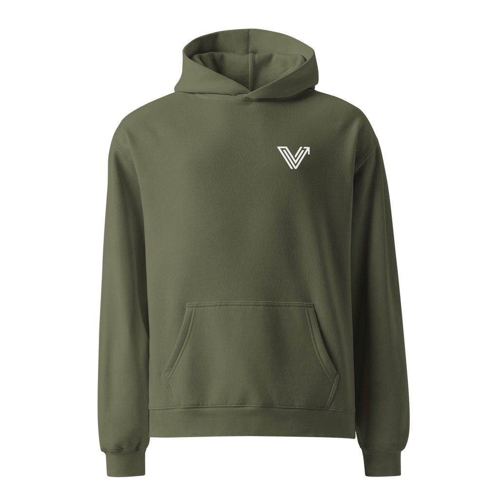 Long Oversized Hoodie - V Logo image 8