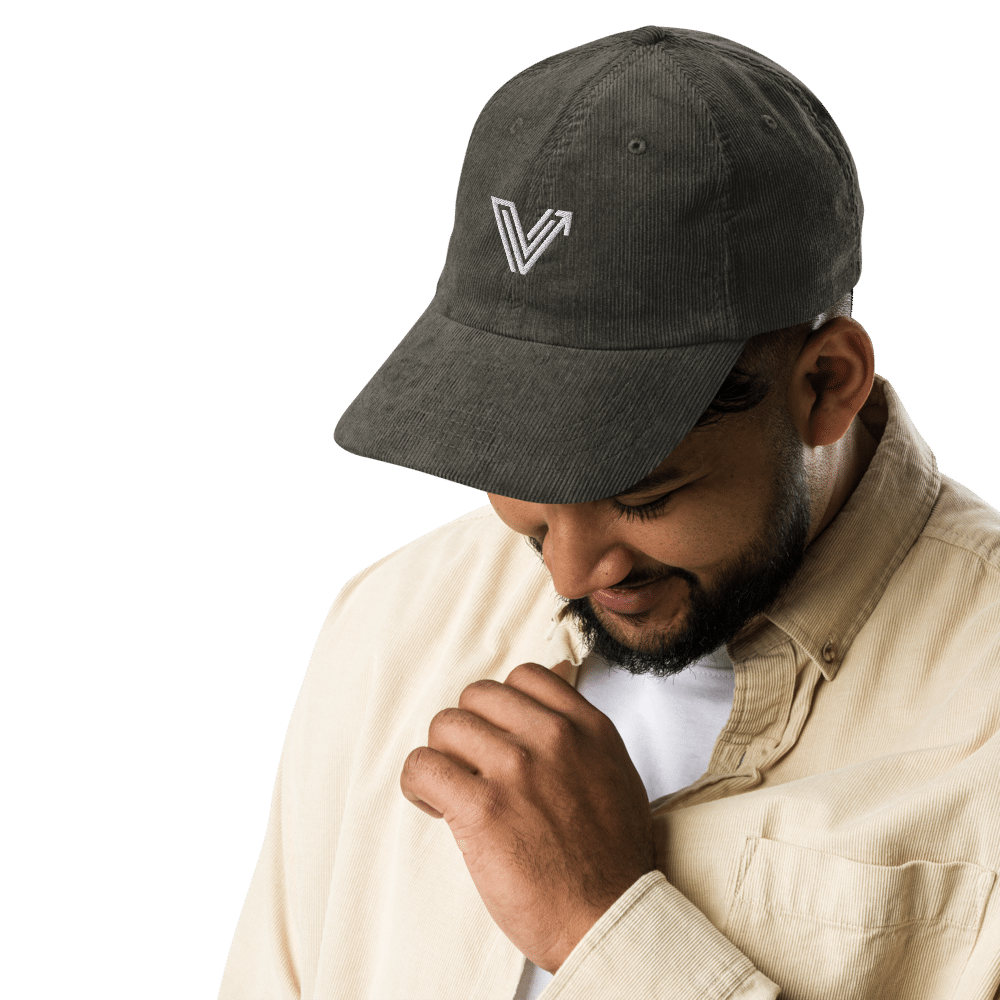 Olive Vintage Corduroy Cap image 2