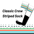 Classic Crew Striped Sprinter Sock image 0