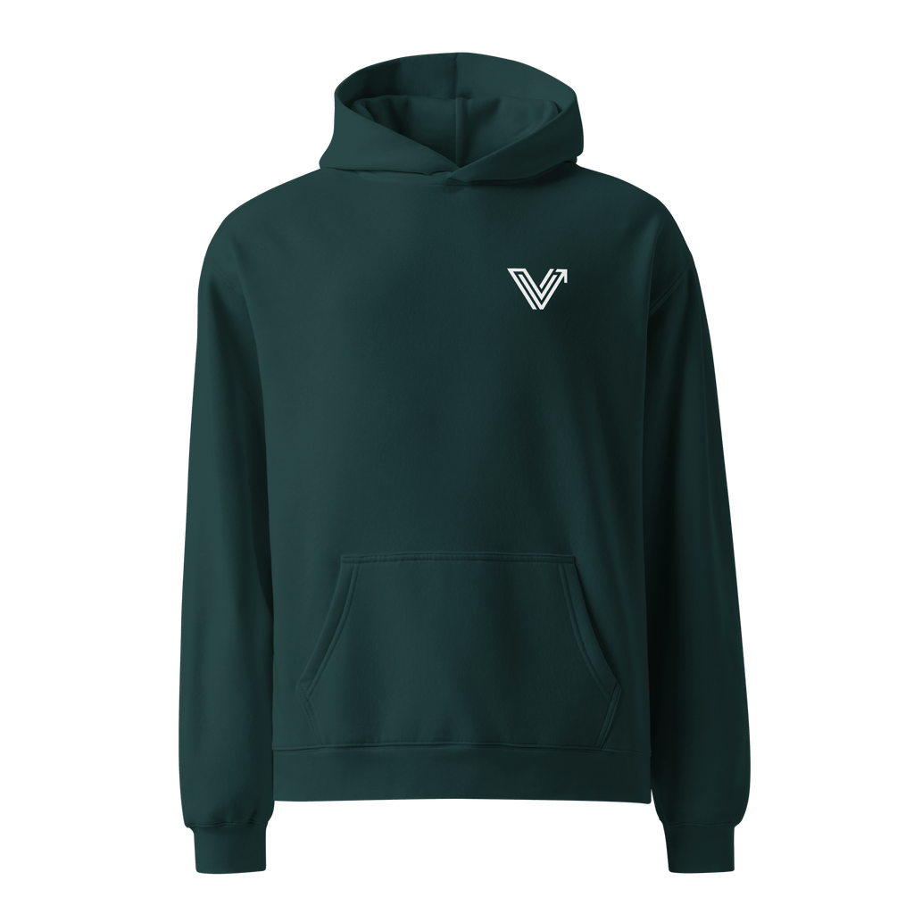 Long Oversized Hoodie - V Logo image 9