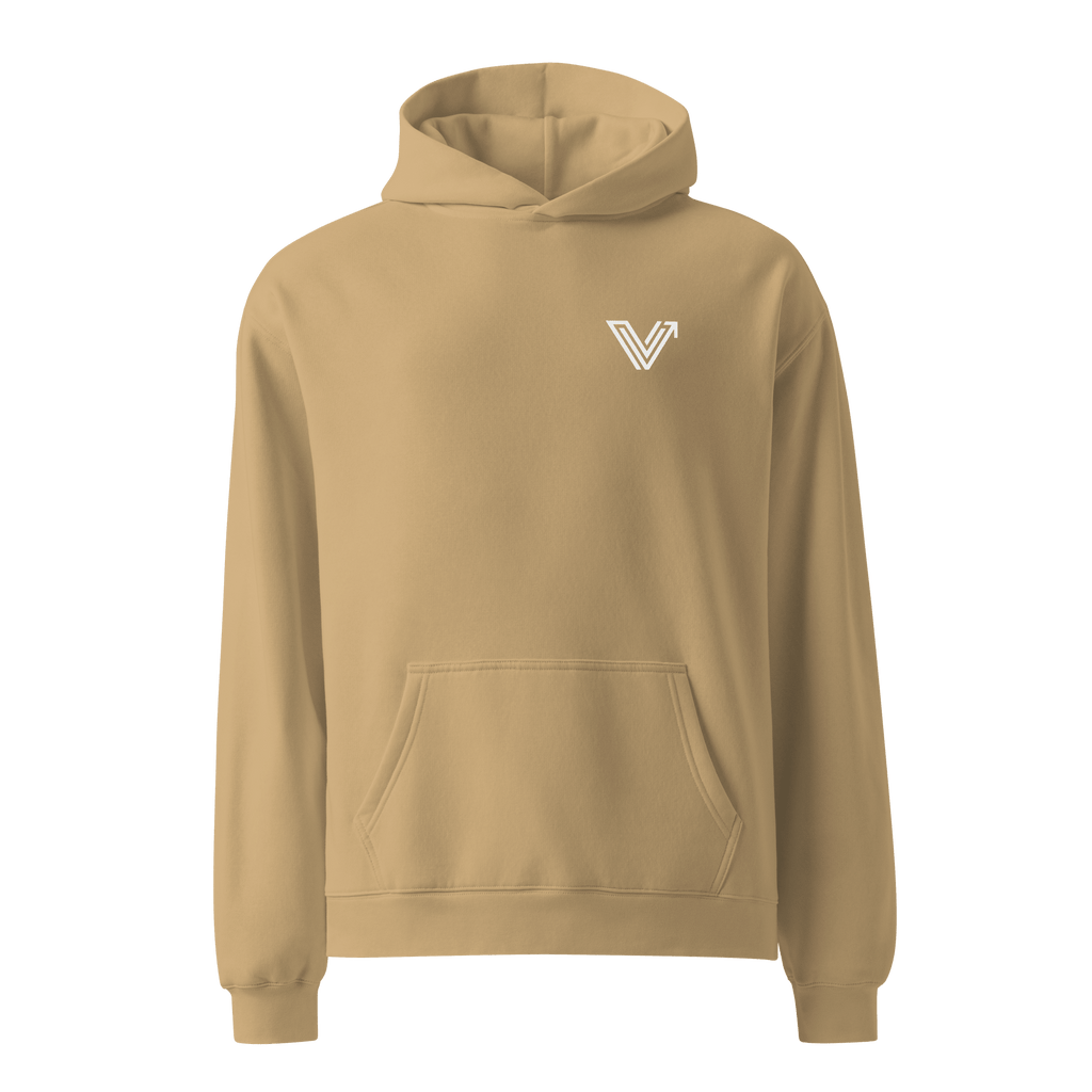 Long Oversized Hoodie - V Logo image 6
