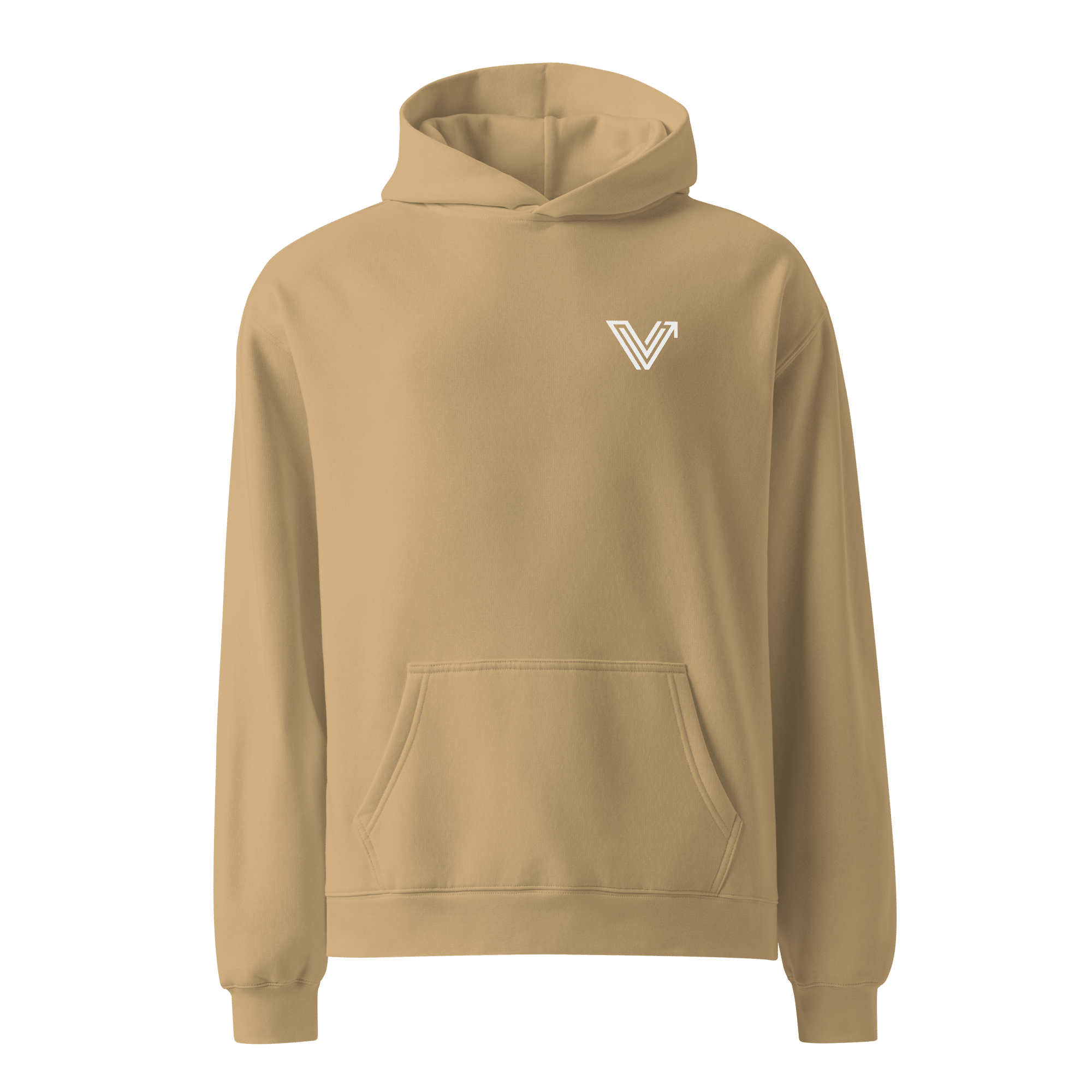 Long Oversized Hoodie - V Logo image 6