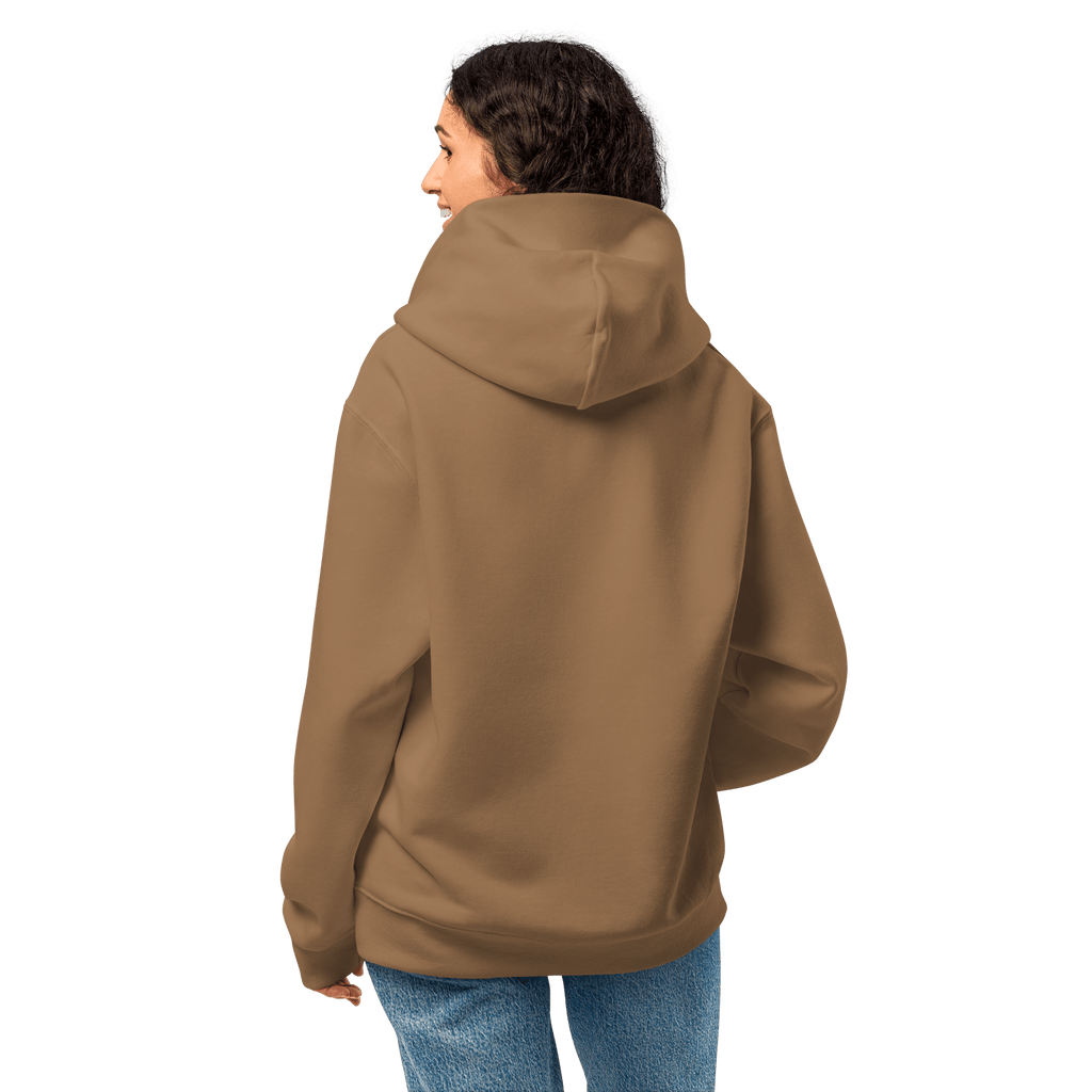 Brown Oversized Heavyweight Hoodie image 5