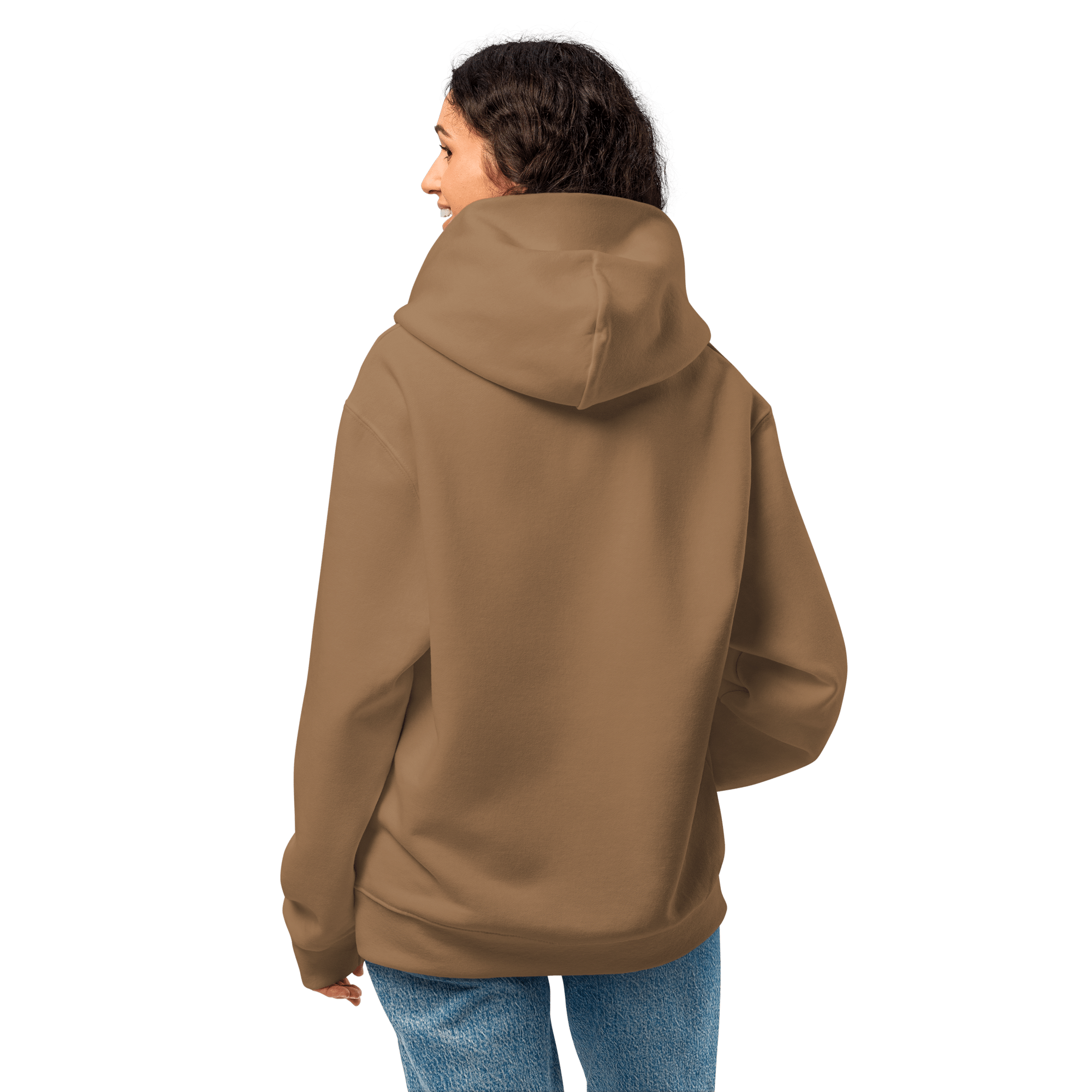 Brown Oversized Heavyweight Hoodie image 5