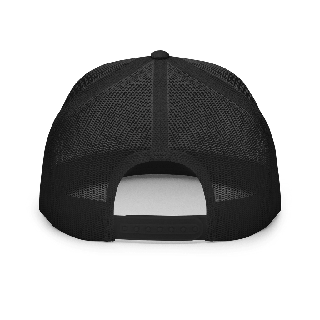 5 Panel Black Trucker Hat image 6