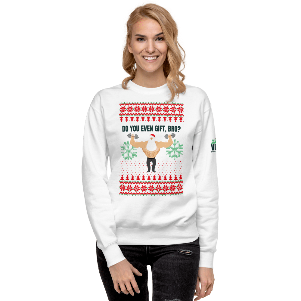 Strength & Conditioning Coach Ugly Christmas Sweater "Do You Even Gift Bro" image 6