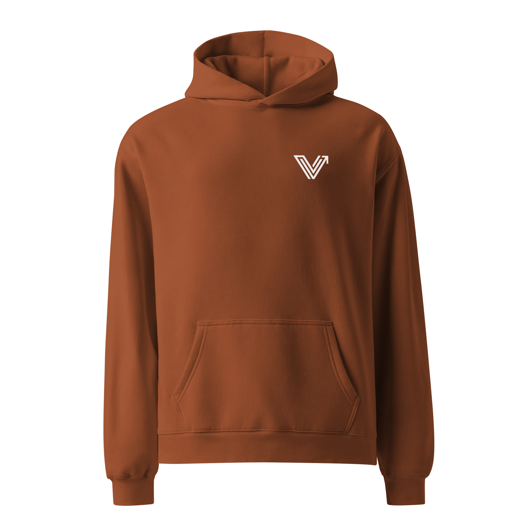 Long Oversized Hoodie - V Logo image 7