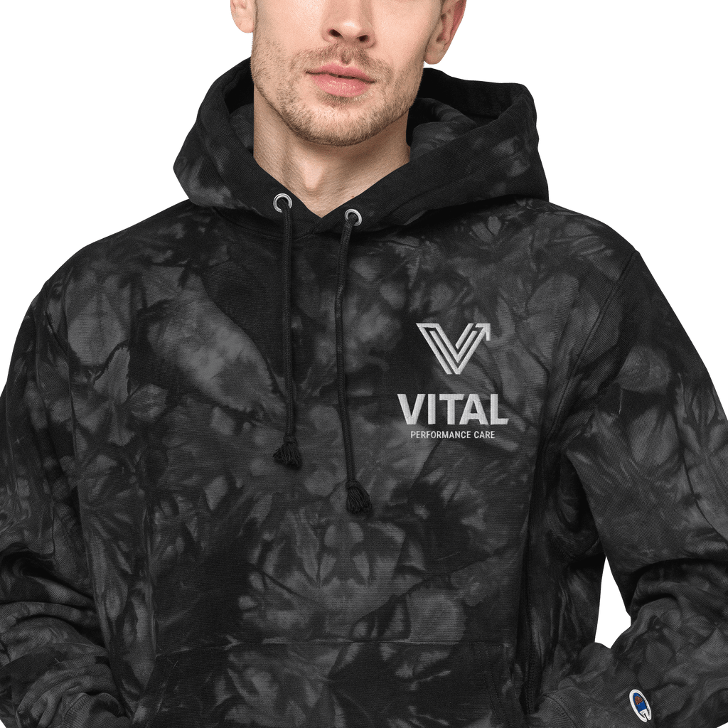 Embroidered Unisex Vital Tie-Dye Hoodie image 4
