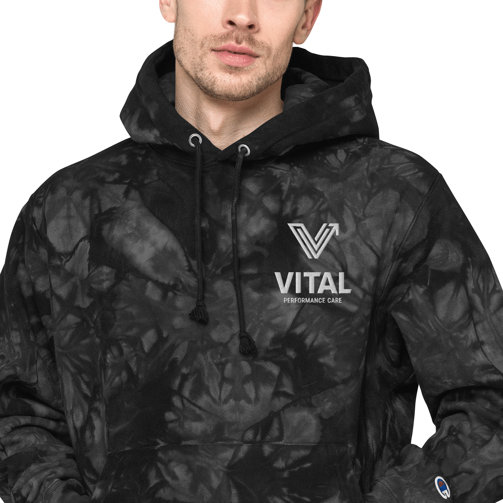 Embroidered Unisex Vital Tie-Dye Hoodie image 4