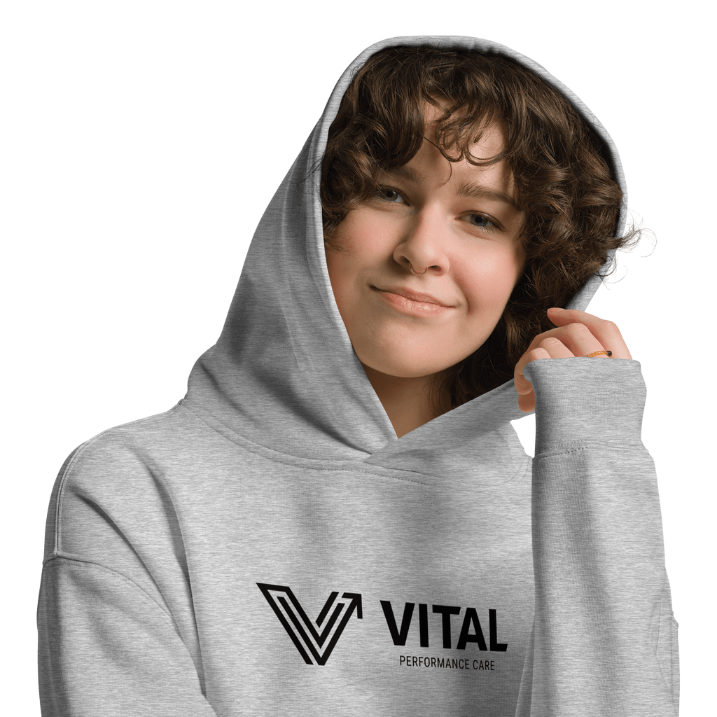 Grey Long Oversized Hoodie - Horizontal Logo image 4