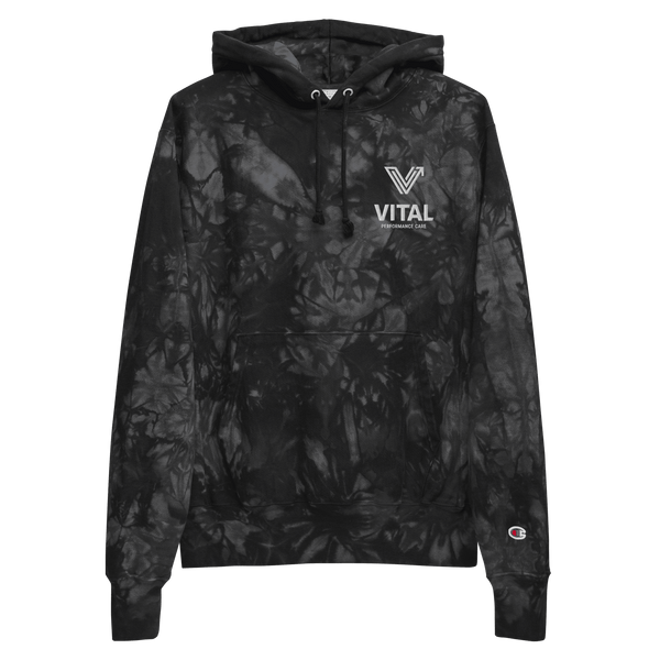 Embroidered Unisex Vital Tie-Dye Hoodie
