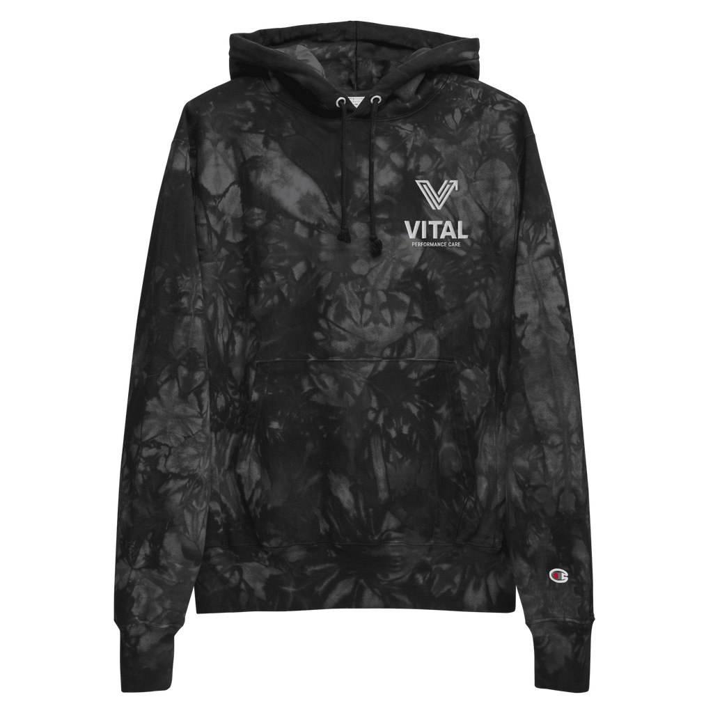 Embroidered Unisex Vital Tie-Dye Hoodie image 0