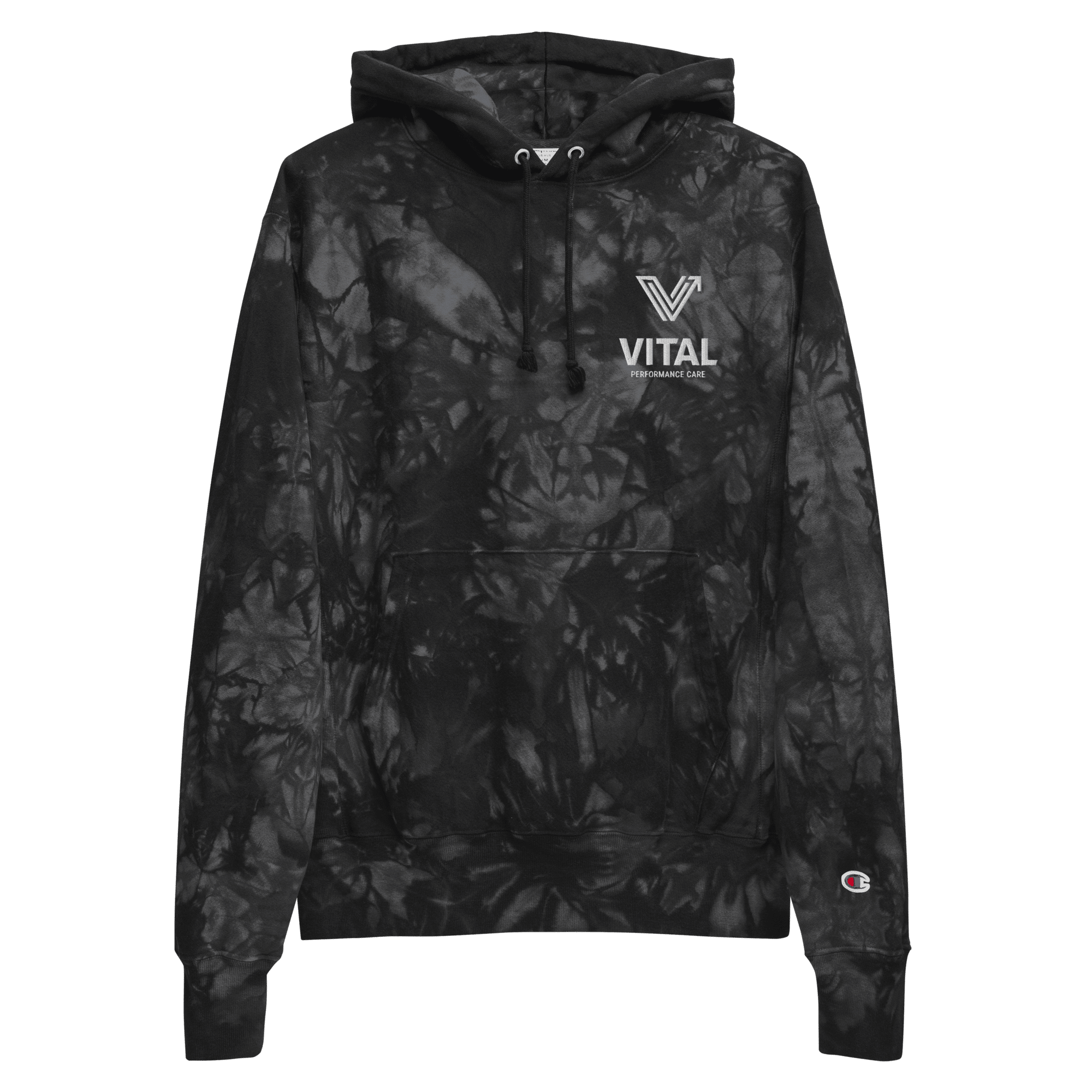 Embroidered Unisex Vital Tie-Dye Hoodie image 0