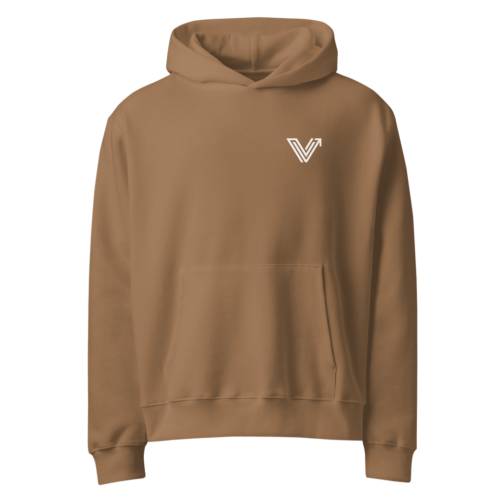 Brown Oversized Heavyweight Hoodie image 1