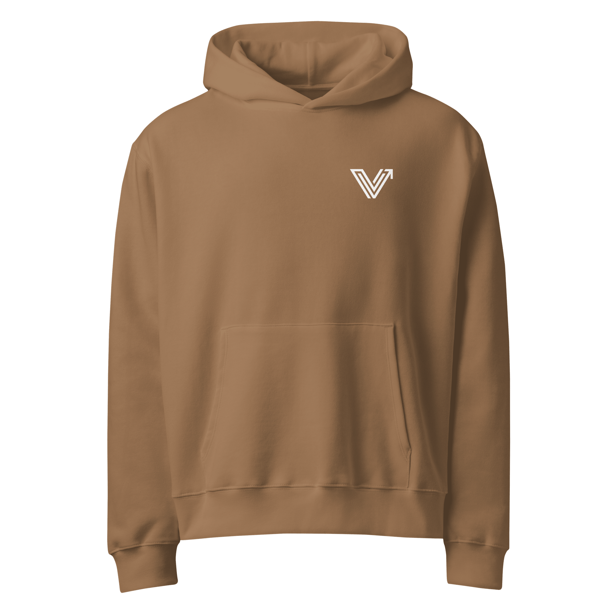 Brown Oversized Heavyweight Hoodie image 1