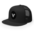5 Panel Black Trucker Hat image 0
