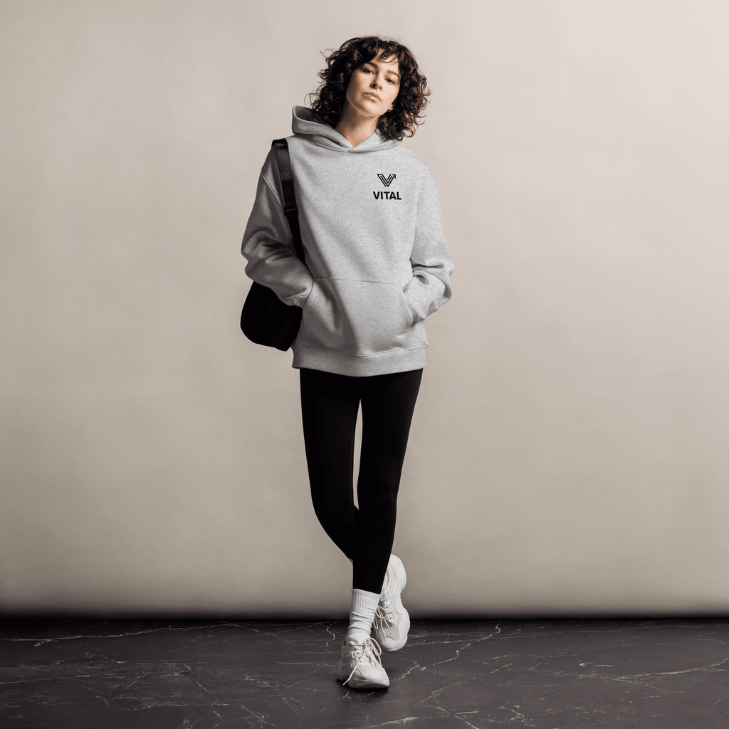 Athletic Grey Unisex Oversized Hoodie image 1