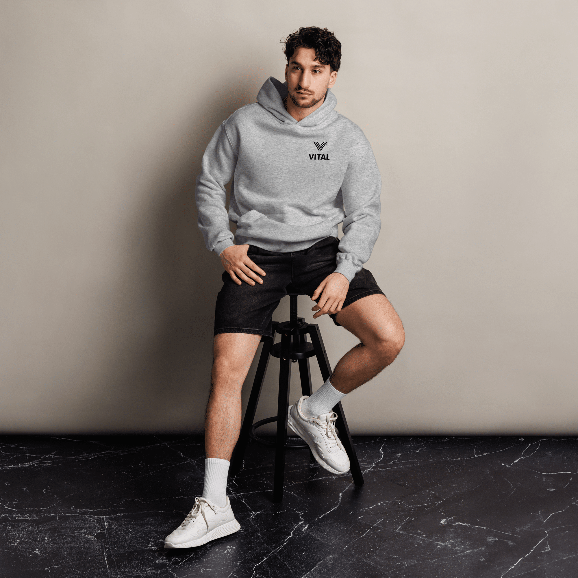 Athletic Grey Unisex Oversized Hoodie image 2