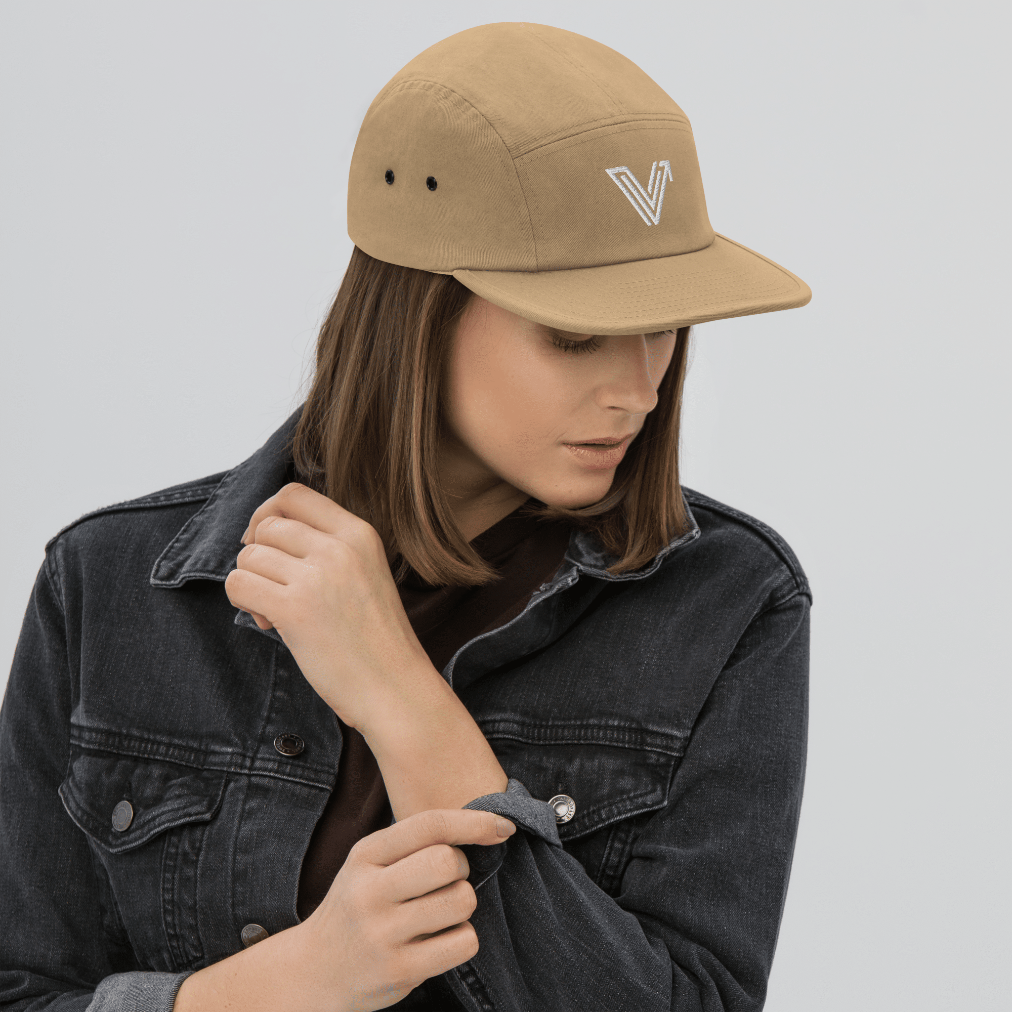 5-Panel Khaki Hat image 4