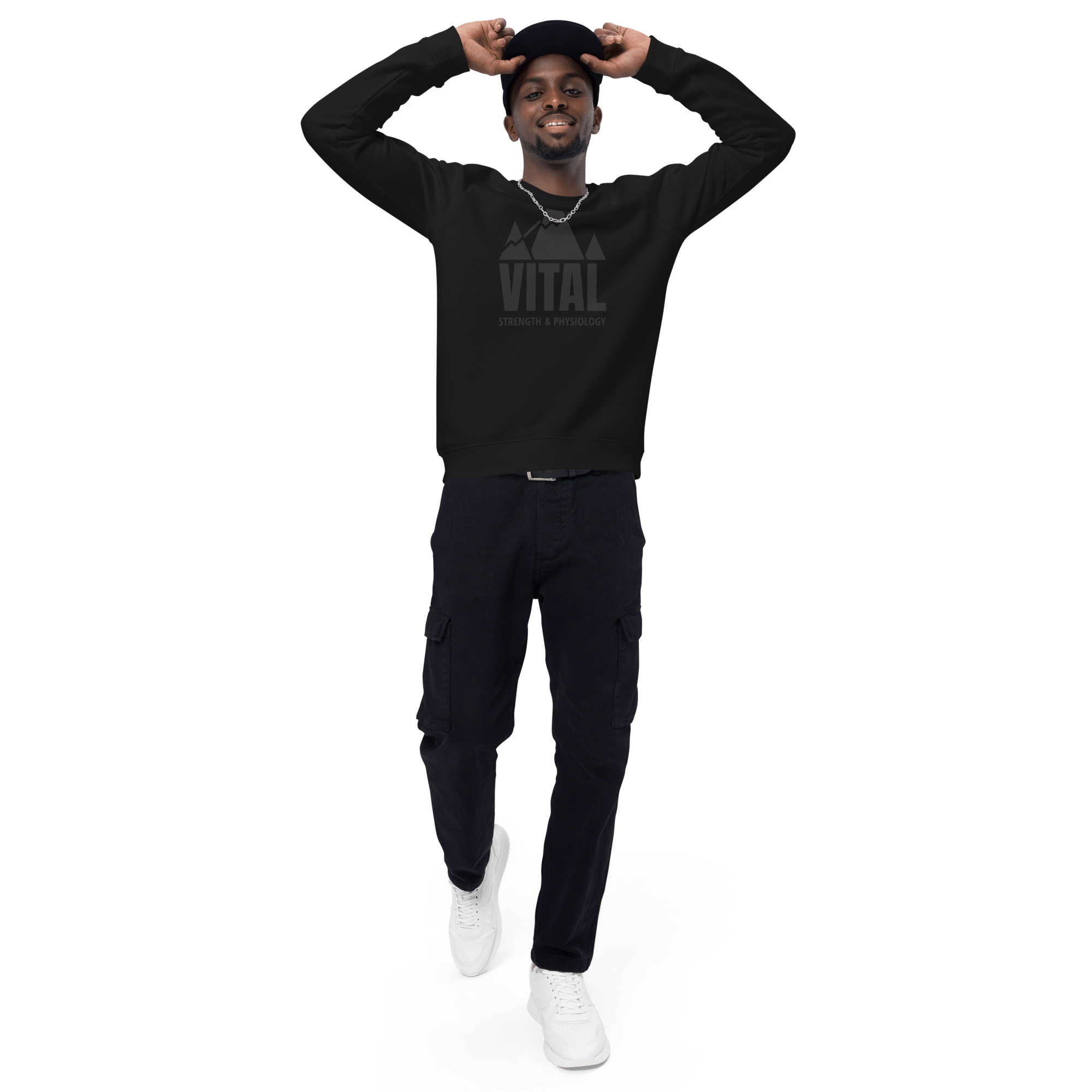 Unisex Black on Black Crewneck image 1