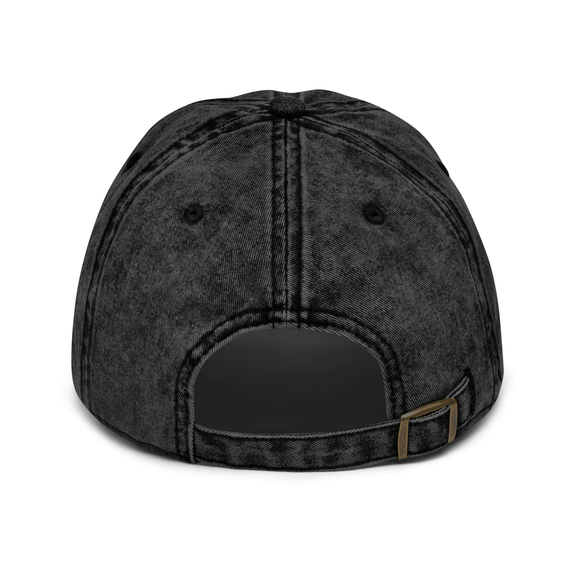 Vintage Cotton Dad Cap with Brass Buckle and Snap image 8