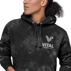 Embroidered Unisex Vital Tie-Dye Hoodie image 1