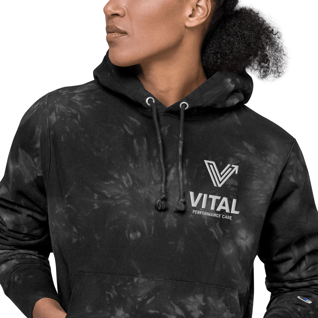 Embroidered Unisex Vital Tie-Dye Hoodie image 1