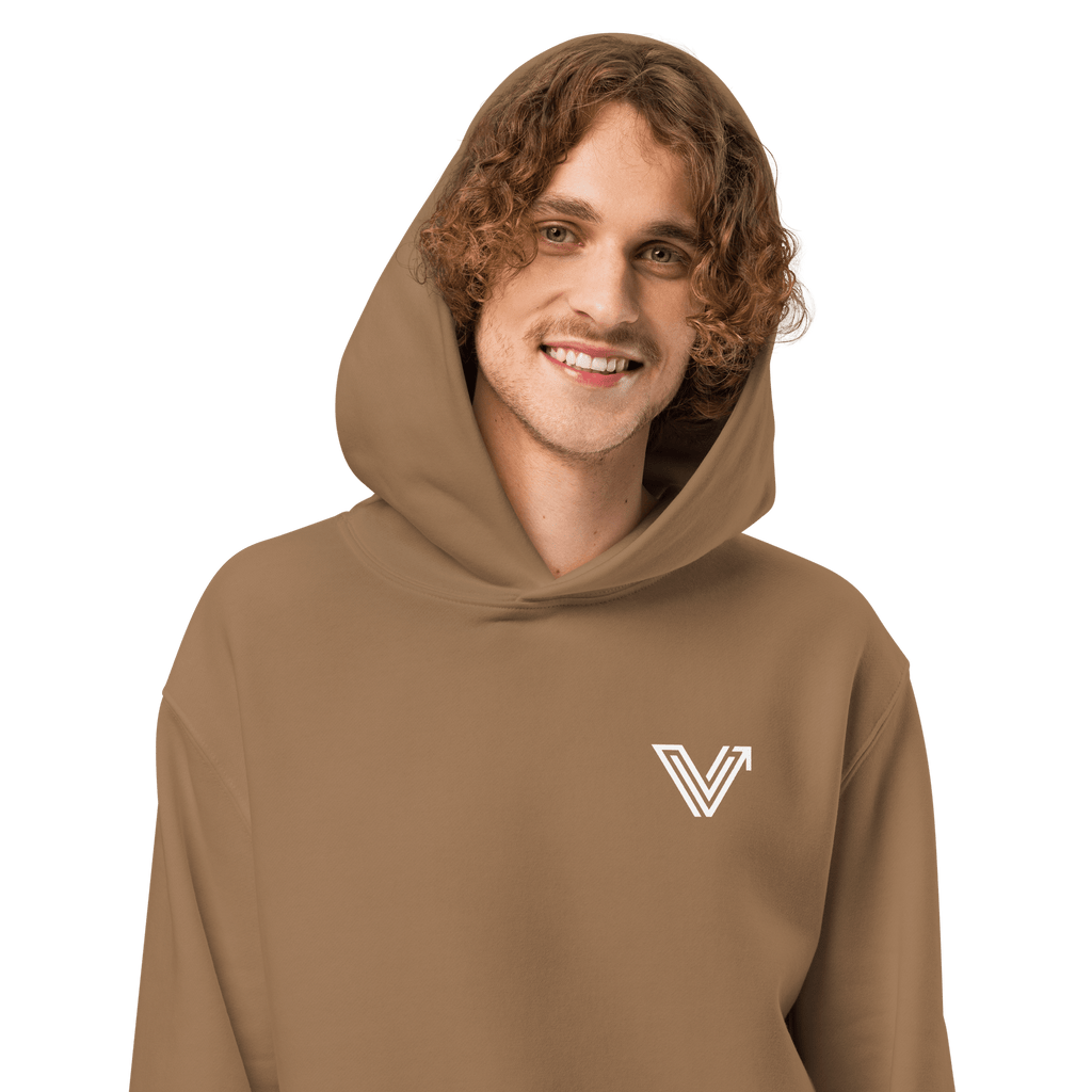 Brown Oversized Heavyweight Hoodie image 6