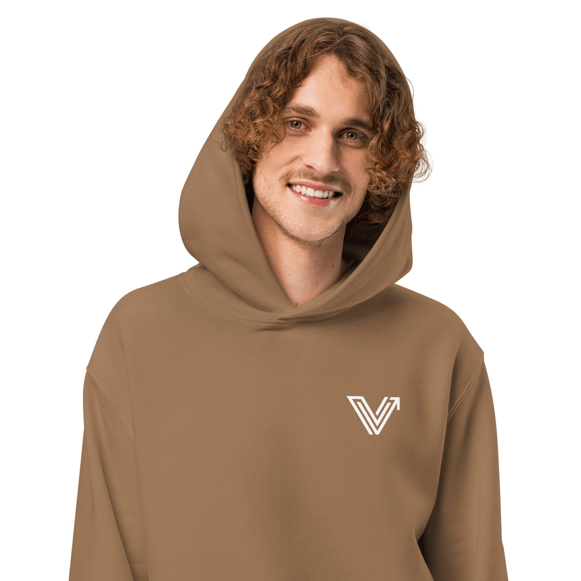 Brown Oversized Heavyweight Hoodie image 6