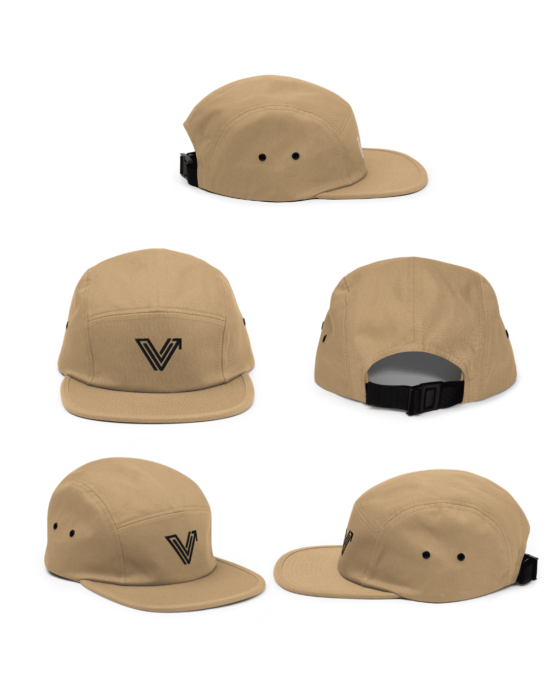 5-Panel Khaki Hat image 3