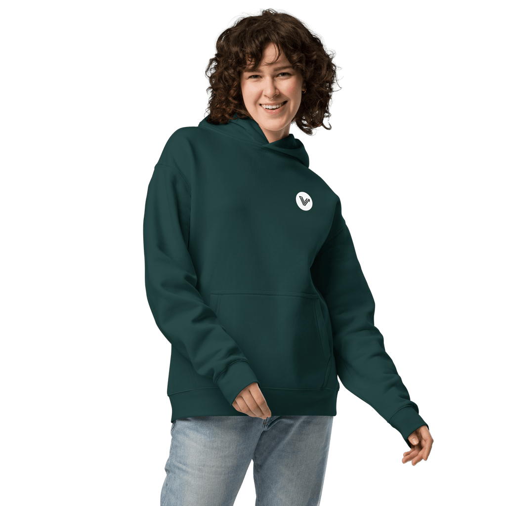 Long Oversized Hoodie - Circle Logo image 8