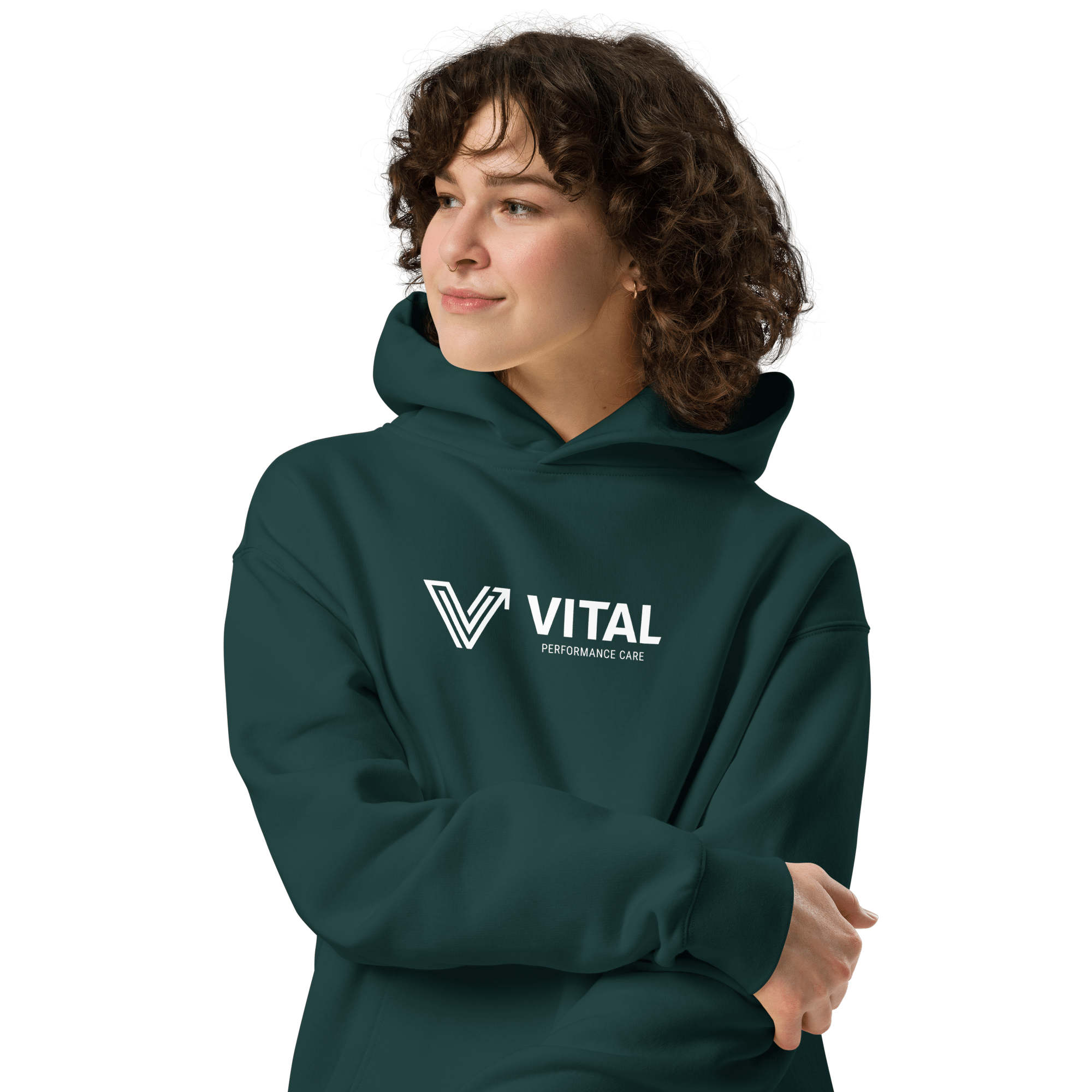 Long Oversized Hoodie - Horizontal Logo image 3