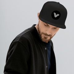 5 Panel Black Trucker Hat image 1