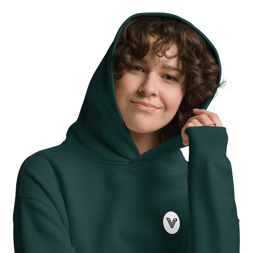 Long Oversized Hoodie - Circle Logo image 9