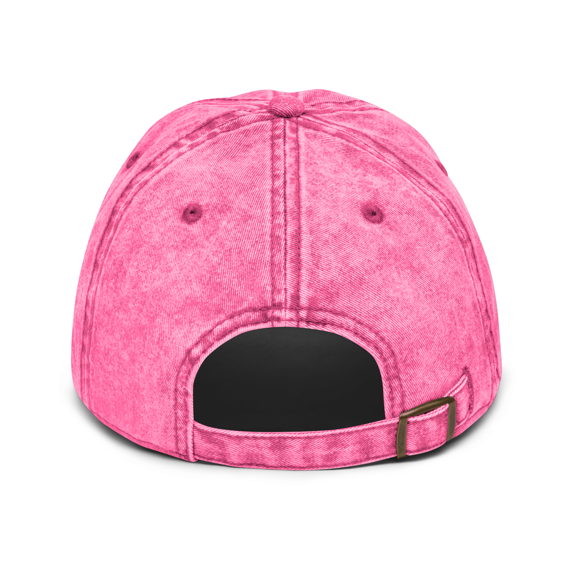 Vintage Cotton Dad Cap with Brass Buckle and Snap image 9
